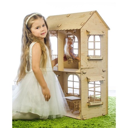 Puppet house, average size, plywood: 3 mm-4