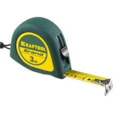 Roulette Kraftool Grand 34022-03-16, 3 m x 16 mm 16 mm