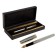Gift feathers in the leatherette case, hull silver with gold