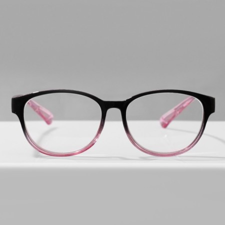 Ready glasses GA0672 (color: C2 black, pink; diopter: + 3.5; tint: no)-1