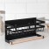Shelf on magnet, 4 hooks, black color