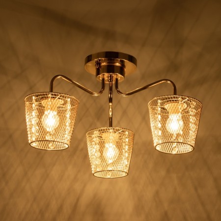 Laurah Laura 3x60W E27 Gold 54x54x29 cm.-2