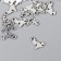 Decor Metal for creativity "Witch on a broomstick" Silver G039B931 set 30 pcs 1.1x0.9 cm