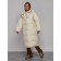 Coat insulated winter female, size 50, light-beige color