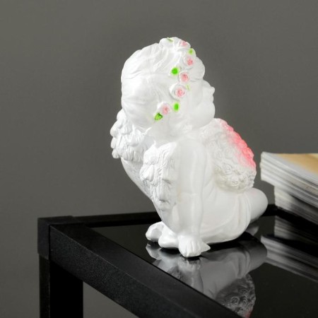 Figure "Angel with a sedentary heart" 12x11cm-3