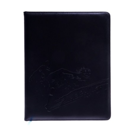 School diary, 5-11 grade, PVC cover, football player, black