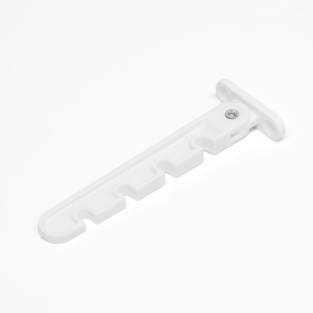 Tundra window opening limiter, 4 positional, PVC, comb, white-2