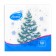 New Year's napkins Paper Lilia "Forest Beauty", 1 layer, 24x24 cm, 50 pcs