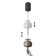 Suspended Mantra Roller, Led, 450lm, 3000k, 268 mm, black color