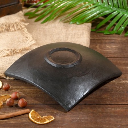 Decorative plate "Ananda" ceramics 20x20x5 cm-1