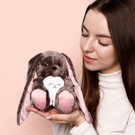 Soft toy "Li with a hare", bunny, 25 cm-7