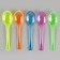 Tablespoons are plastic, in a set 12 pieces, mix colors