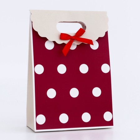 Gift box-package, packaging with a cut pen, "peas", 14 x 6 x 21 cm