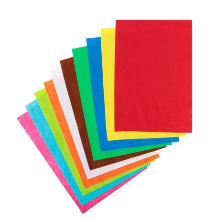 Fetr Color Soft A4 DEVENTE. "Bright colors" 10 colors, 10 sheets, thickness 1 mm-1