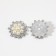 A set of cabinets with pearls "Flowers", d = 25 mm, 10 pcs, silver color
