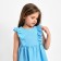 Baby dress with ruffles KAFTAN "Muslin", p 26 (80-86cm), blue