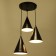 Bayerlux chandelier 1342016/3 3XE14 40W black