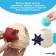 Developing tactile ball-soroter 2 in 1, with a squeak, 5 pcs, crumb I