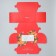Folding box with bilateral application of the Sweet New Year 16 x 10 x 10 cm, New Year