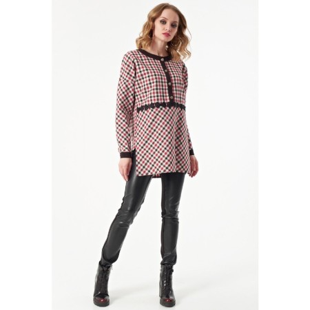 Women's tunic, size 50, red color-1