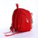 Baby backpack on lightning, red color