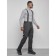Semi-combinezone ski insulated male winter, size 50, dark gray color