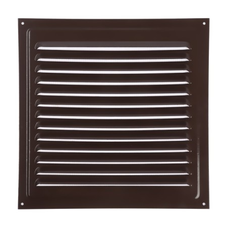 Ventilation grate Zein Lux RM3030KR, 300 x 300 mm, with a grid, metal, brown-3