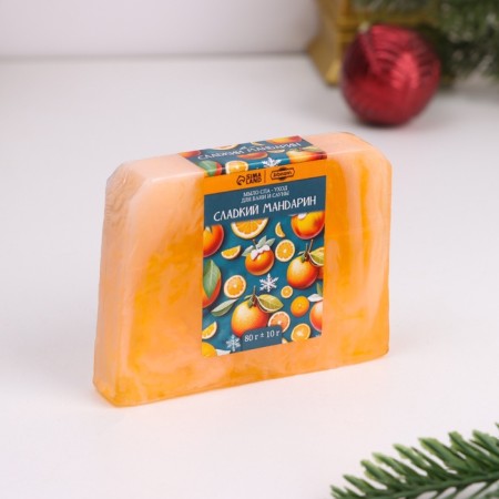 New Year. A set of soap 4 pcs "Red wine, coffee, vanilla-ovesta, tangerine" for 80 g-8