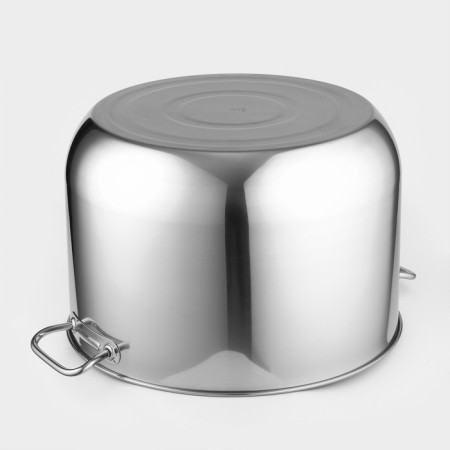 The pan is whole, metal cover, 45 liters-3