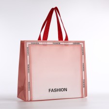 Bag without fastening, pink color