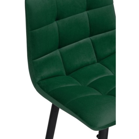 Baric stool for metal/velor, black/green 43x42x93 cm-5