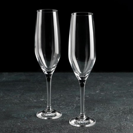 A set of glasses for champagne Bohemia Crystal Amoroso, 200 ml, 2 pcs