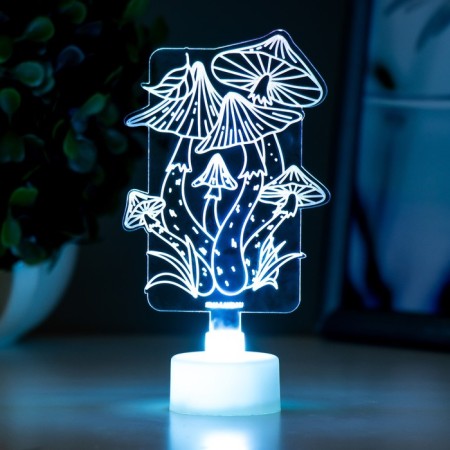 Light "Mushrooms" LED RGB 6 colors from batteries LR1130, 3pc 7x11 cm Risalux-2