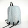 School backpack on lightning from textiles, 3 pockets, blue color