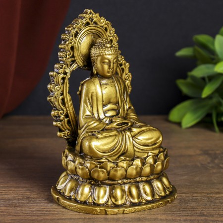 NECSK Polystone for bronze "Meditation of the Buddha" 14.5x9.5x8.3 cm-1