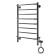 Domoterm electric heated towel rail "Orpheus" P8, 500x800 mm, right, black matte