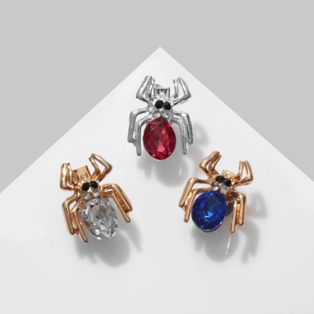Brooch "Spider" mini (indivisible packing 12 pcs., Price per pc.), Mix color-2