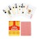 Plastic playing cards, 54 pcs, 32 μm, 9 x 6.6 cm, red shirt