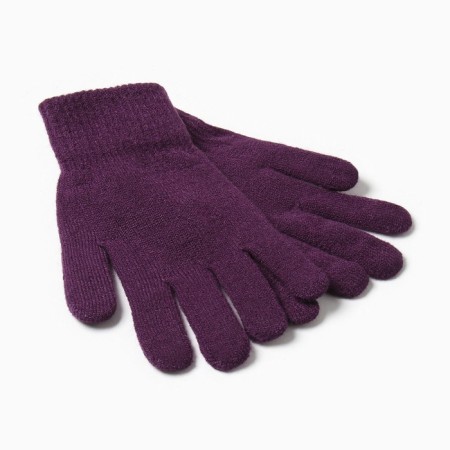 Female gloves, purple color, rr 7-8
