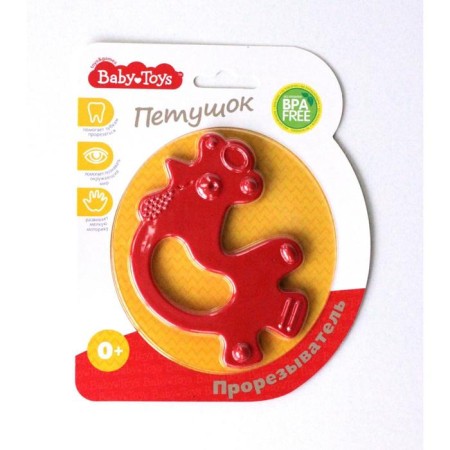 Silicone teether "cockerel", color mix-5