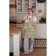 Female apron Sweetheart, size 60x80 cm, green color