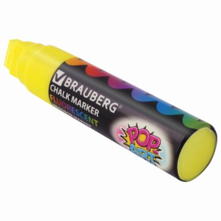 Cretaceous Brauberg "Pop-Art", 15 mm, dry, for smooth surfaces, yellow-5