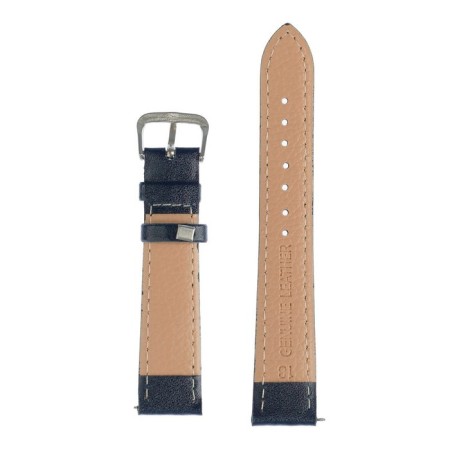 Solomon watch strap, 18 mm, genuine leather, L-20 cm, dark blue-2