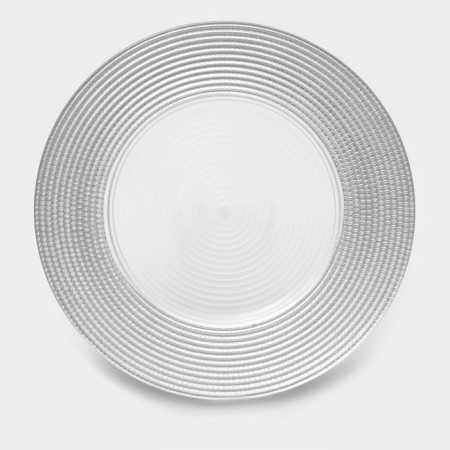 Glass Play of Seville, D = 33 cm, Silver Color