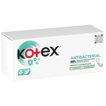 Kotex daily gaskets, antibacterial, thin extra, 20 pcs-1