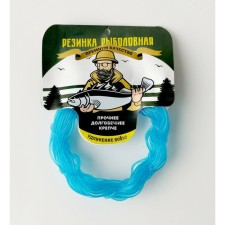 Elastic band Fishing Fishing GUM No. 1, 1.5 mm, in a coil, 10 m, blue/transparent color