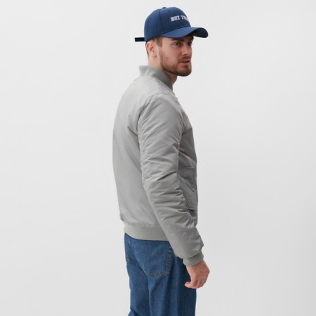 Male bomber at the MIST zipper, size 48, gray-2