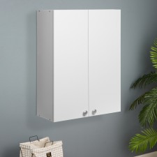 Bathroom hinged cabinet, two shelves, 60 x 24 x 80 cm