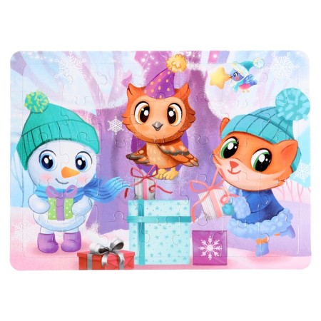 A set of puzzles in the framework of New Year's Joy, 35, 42, 54 details, in the package-2
