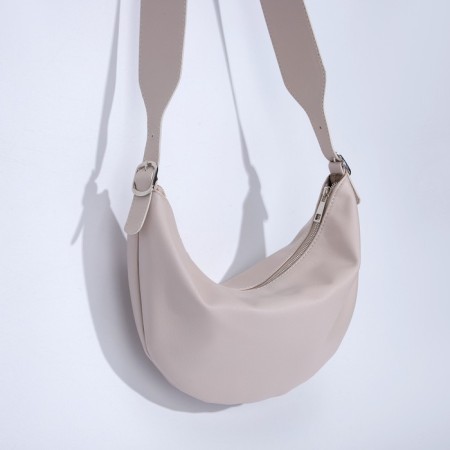 Women's bag over the shoulder Textura, small size, beige color-2